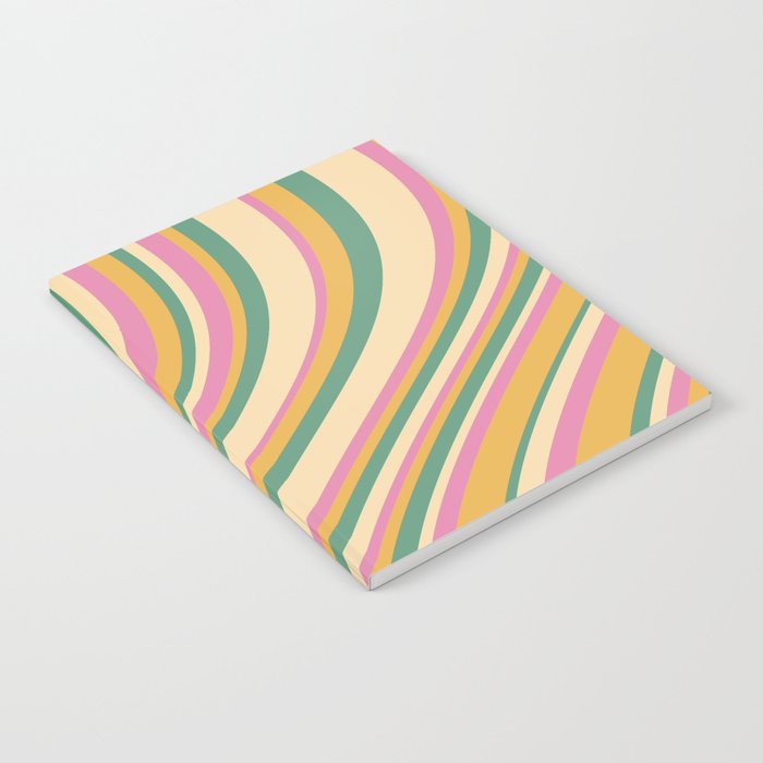 Wavy Stripes XIX - Boho Vintage Notebook Gallery Image 2
