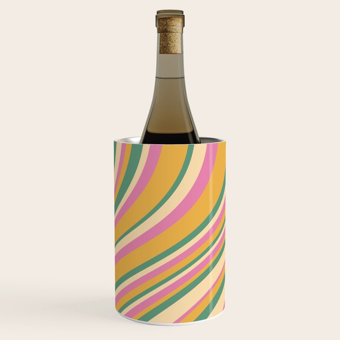 Wavy Stripes XIX - Boho Vintage Wine Chiller Gallery Image 2