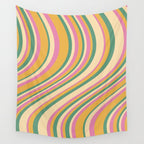 Wavy Stripes XIX - Boho Vintage Wall Tapestry Gallery Image 4