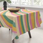 Wavy Stripes XIX - Boho Vintage Tablecloth Gallery Image 3