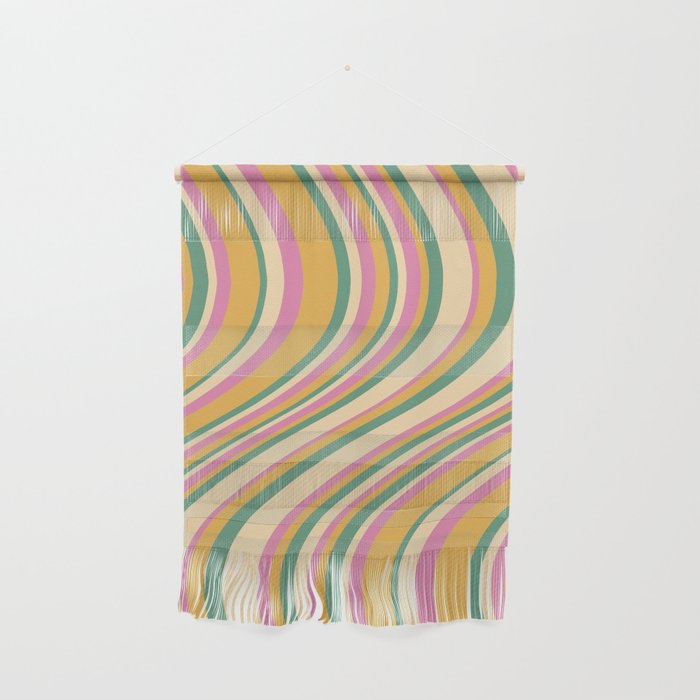 Wavy Stripes XIX - Boho Vintage Wall Hanging Gallery Image 1