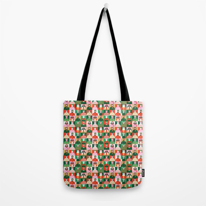 Diverse festive christmas people pattern Tote Bag Gallery Image 2