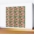 Diverse festive christmas people pattern Wall Mural Gallery Image 2