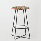 Diverse festive christmas people pattern Stool Gallery Image 1