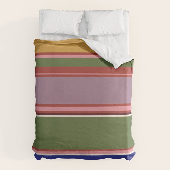 Folk abstract pattern #4 Duvet Cover Gallery Image 6