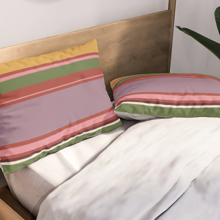Folk abstract pattern #4 Pillow Sham Gallery Image 2