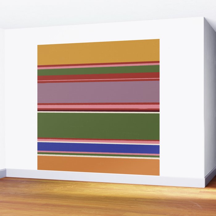 Folk abstract pattern #4 Wall Mural Gallery Image 2