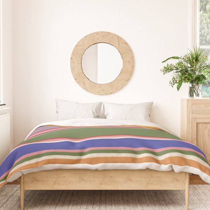 Folk abstract pattern #4 Duvet Cover Gallery Image 3