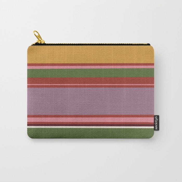 Folk abstract pattern #4 Carry All Pouch Gallery Image 1