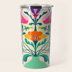 Modern Poppies Travel Mug Gallery Image 1
