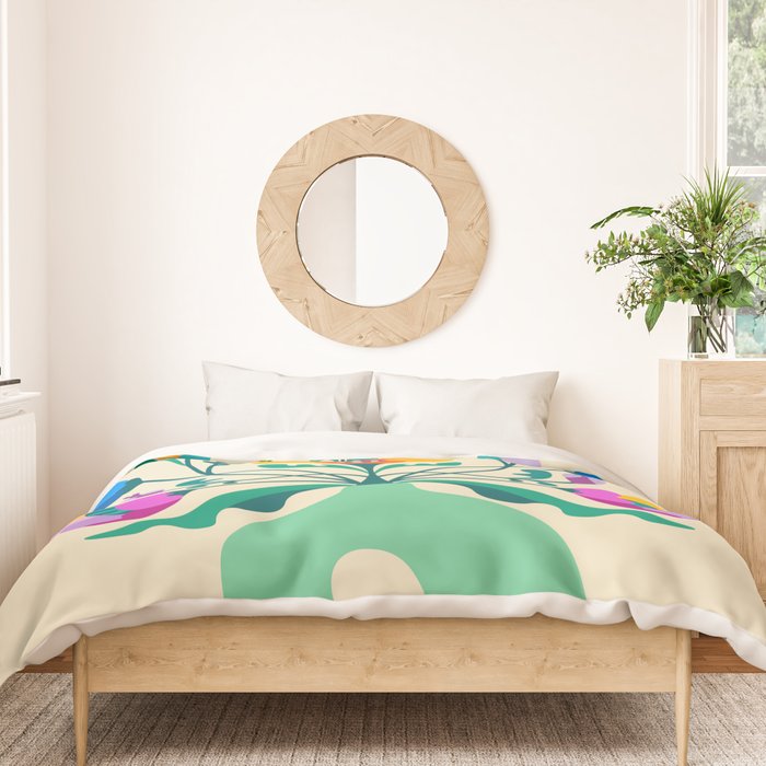 Modern Poppies Duvet Cover Gallery Image 3