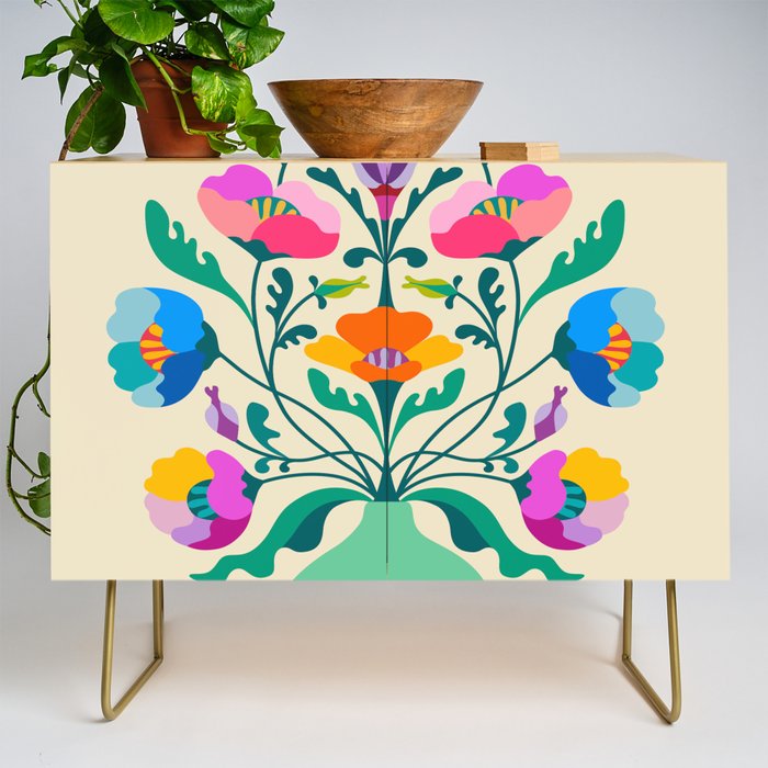 Modern Poppies Credenza Gallery Image 1