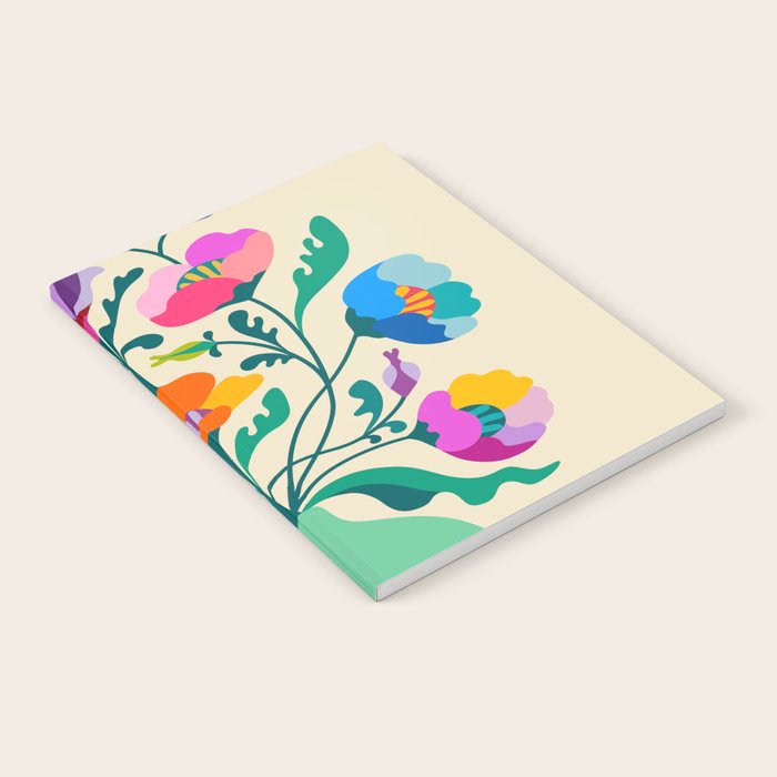 Modern Poppies Notebook Gallery Image 1