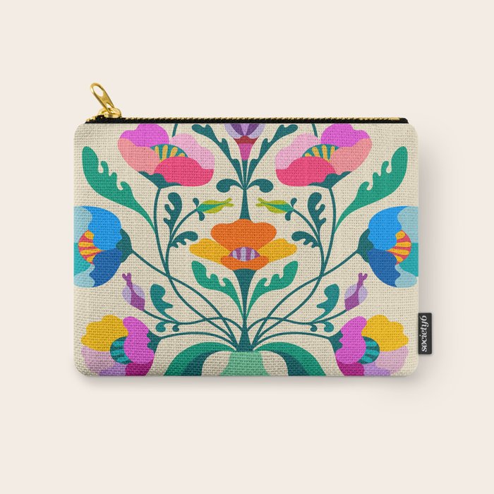 Modern Poppies Carry All Pouch Gallery Image 1