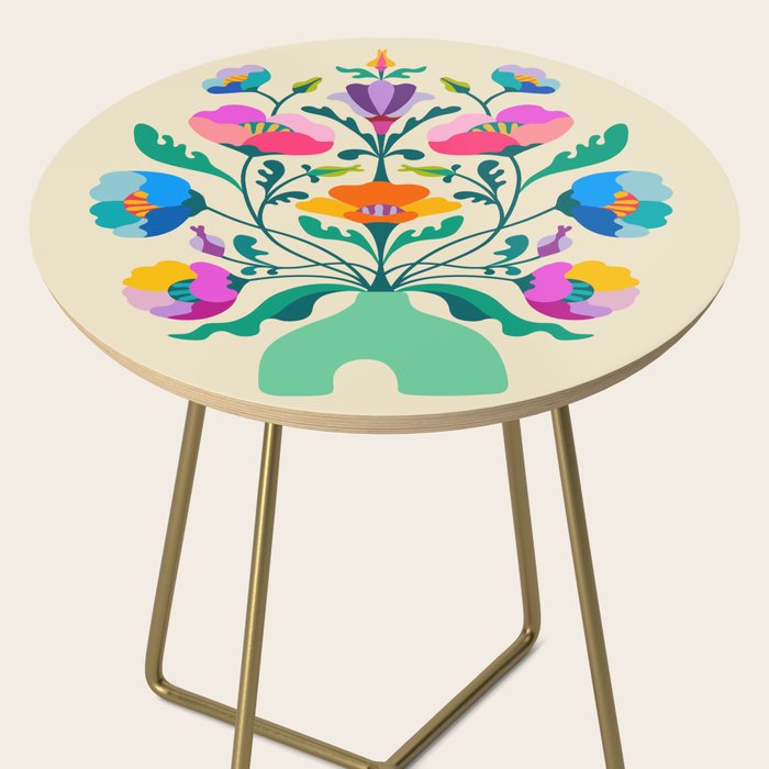 Modern Poppies Side Table Gallery Image 2