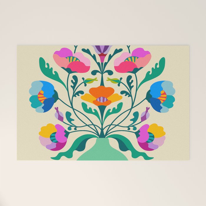Modern Poppies Welcome Mat Gallery Image 1