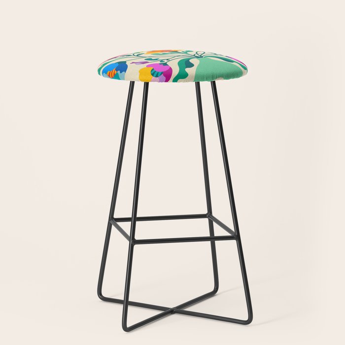 Modern Poppies Stool Gallery Image 1