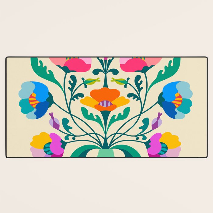 Modern Poppies Desk Mat Gallery Image 3