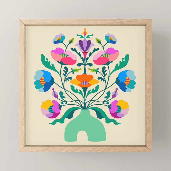 Modern Poppies Mini Art Print Gallery Image 1