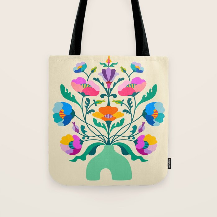 Modern Poppies Tote Bag Gallery Image 1