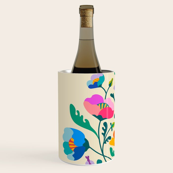 Modern Poppies Wine Chiller Gallery Image 2