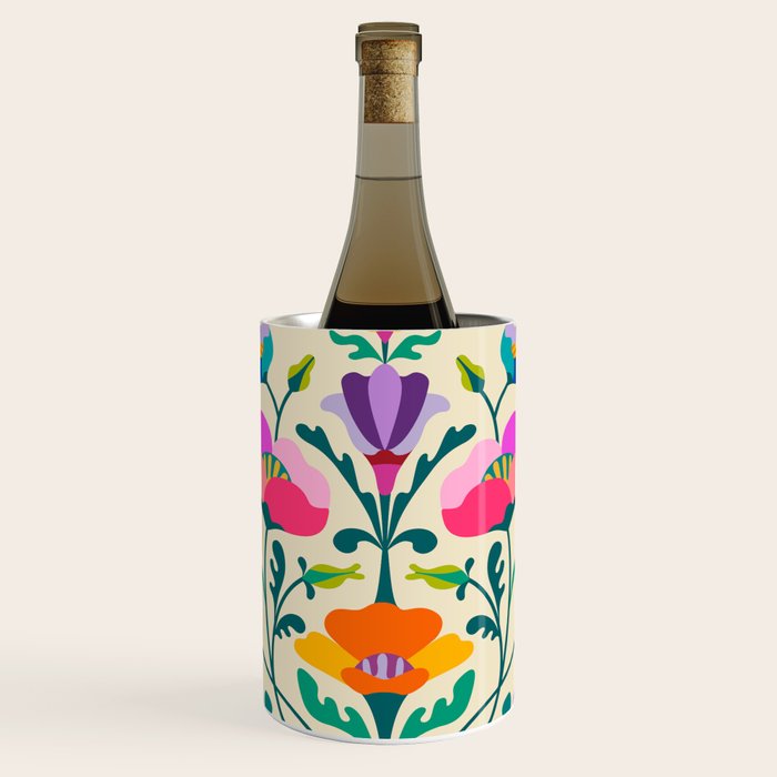 Modern Poppies Wine Chiller Gallery Image 1