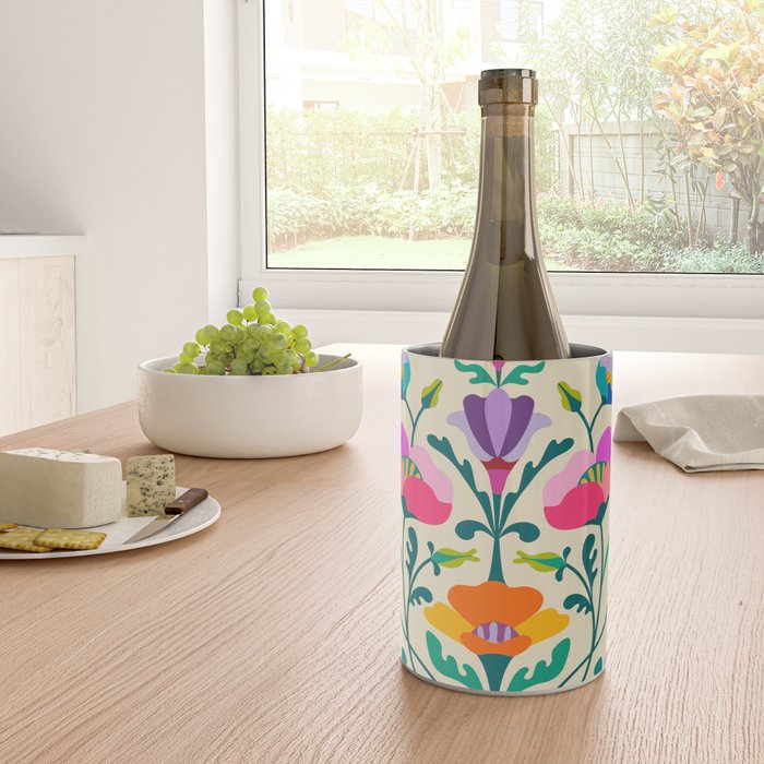 Modern Poppies Wine Chiller Gallery Image 4