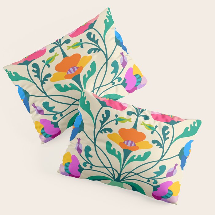 Modern Poppies Pillow Sham Gallery Image 1