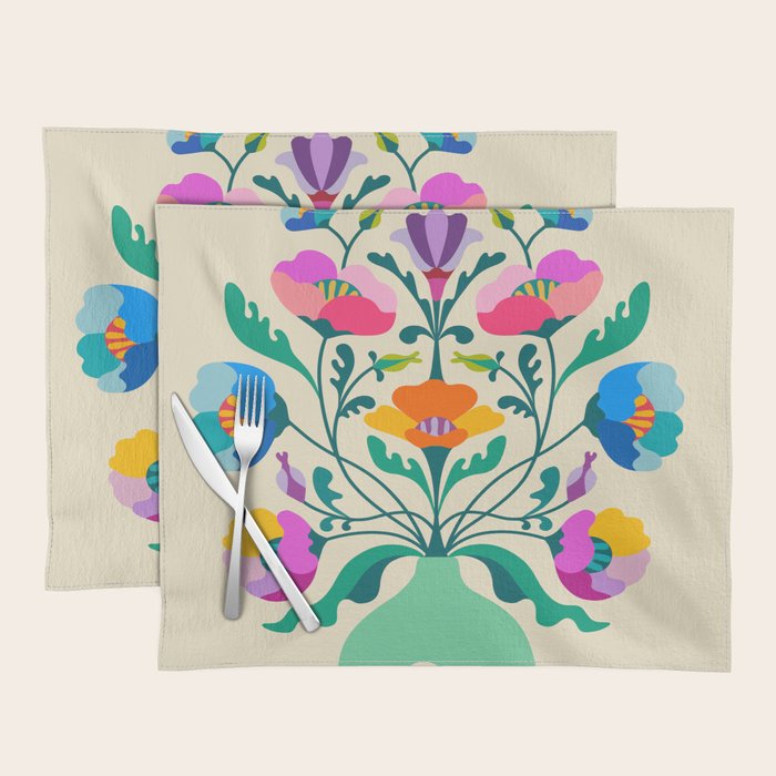 Modern Poppies Placemat Gallery Image 1