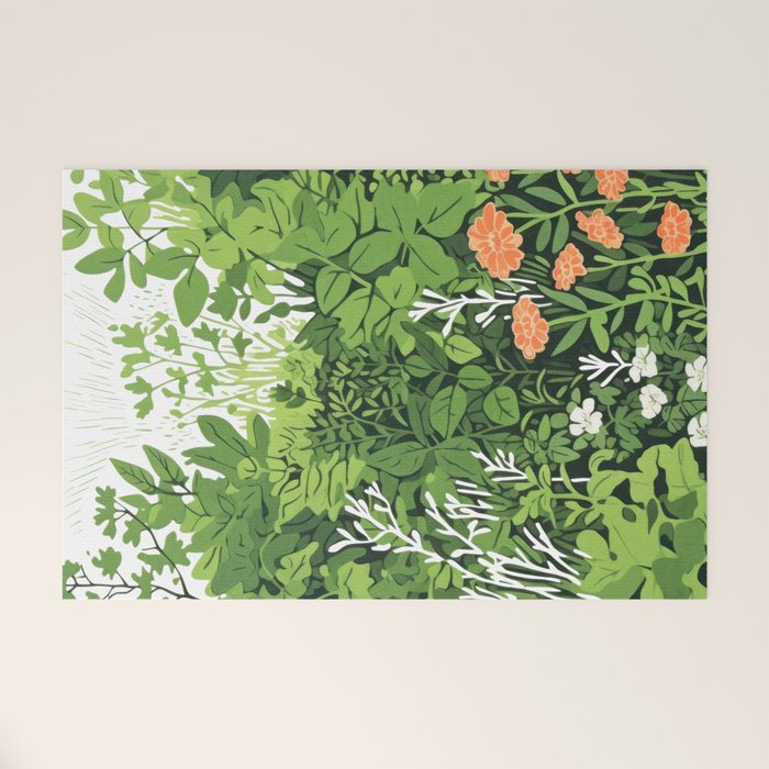 Small Green Gamble Welcome Mat Gallery Image 1
