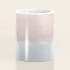 Soothing Seas II - Soft Pink Blue Sunrise Horizon Ocean for Nursery II Abstract Coastal Painting Art Coffee Mug Gallery Image 4