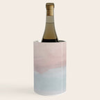 Soothing Seas II - Soft Pink Blue Sunrise Horizon Ocean for Nursery II Abstract Coastal Painting Art Wine Chiller Gallery Image 3
