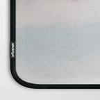 Soothing Seas II - Soft Pink Blue Sunrise Horizon Ocean for Nursery II Abstract Coastal Painting Art Laptop Sleeve Gallery Image 3