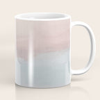 Soothing Seas II - Soft Pink Blue Sunrise Horizon Ocean for Nursery II Abstract Coastal Painting Art Coffee Mug Gallery Image 1