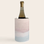 Soothing Seas II - Soft Pink Blue Sunrise Horizon Ocean for Nursery II Abstract Coastal Painting Art Wine Chiller Gallery Image 2
