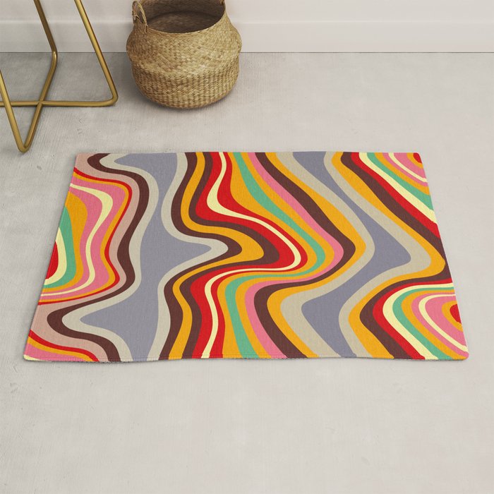 retro wave disco Rug Gallery Image 1
