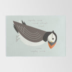 Atlantic Puffin, Bird of United Kingdom Rug Gallery Image 2