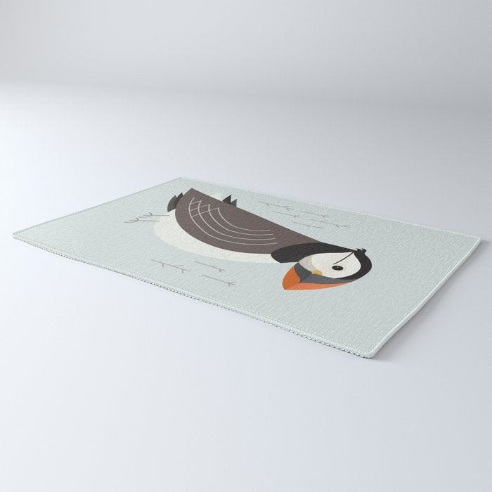 Atlantic Puffin, Bird of United Kingdom Rug Gallery Image 3