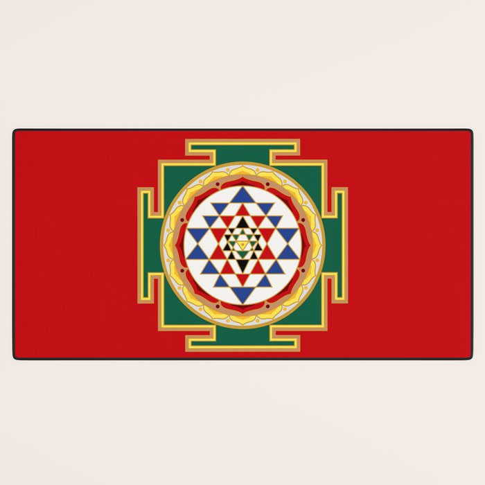 Sri Yantra colored Desk Mat Gallery Image 3