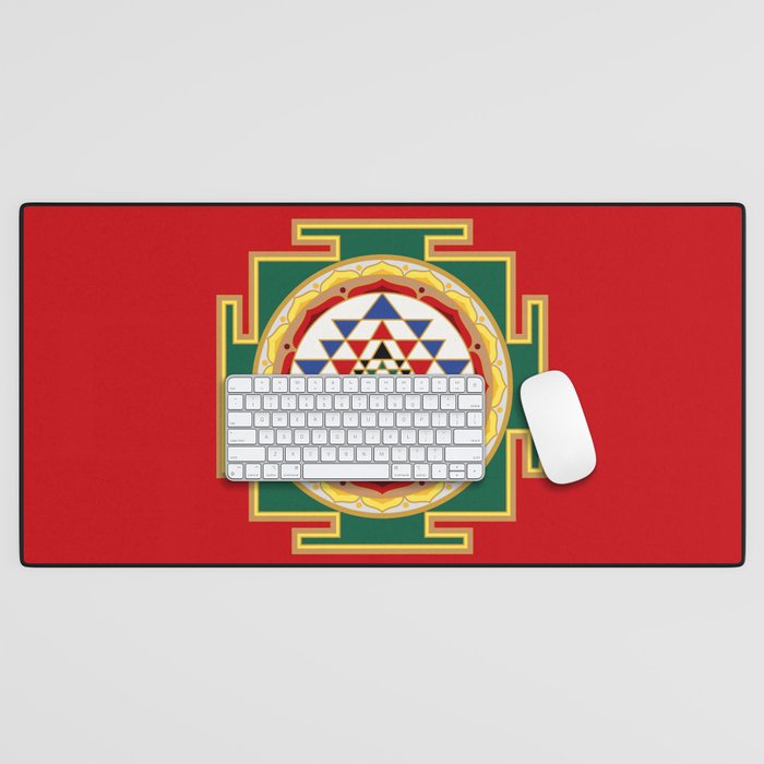 Sri Yantra colored Desk Mat Gallery Image 1
