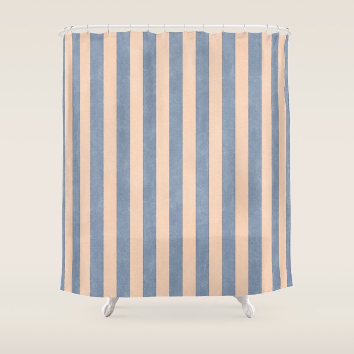 STRIPES 001 I - Stone Shower Curtain Gallery Image 1