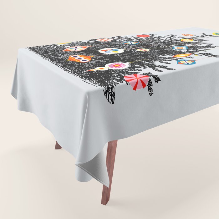 Decorated christmas tree Tablecloth Gallery Image 1