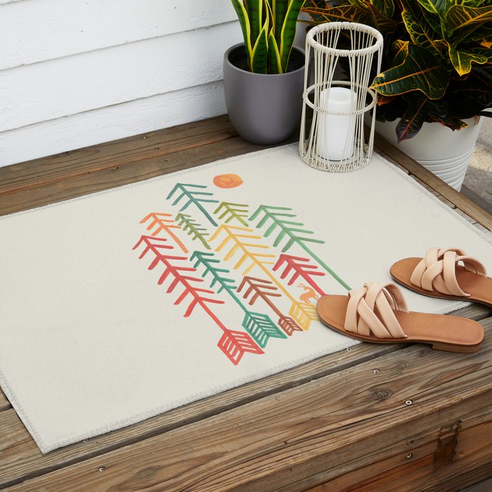 Arrow forest Outdoor Rug Gallery Image 2