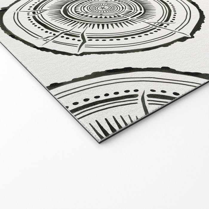 Quaking Aspen - Black Tree Rings Welcome Mat Gallery Image 2