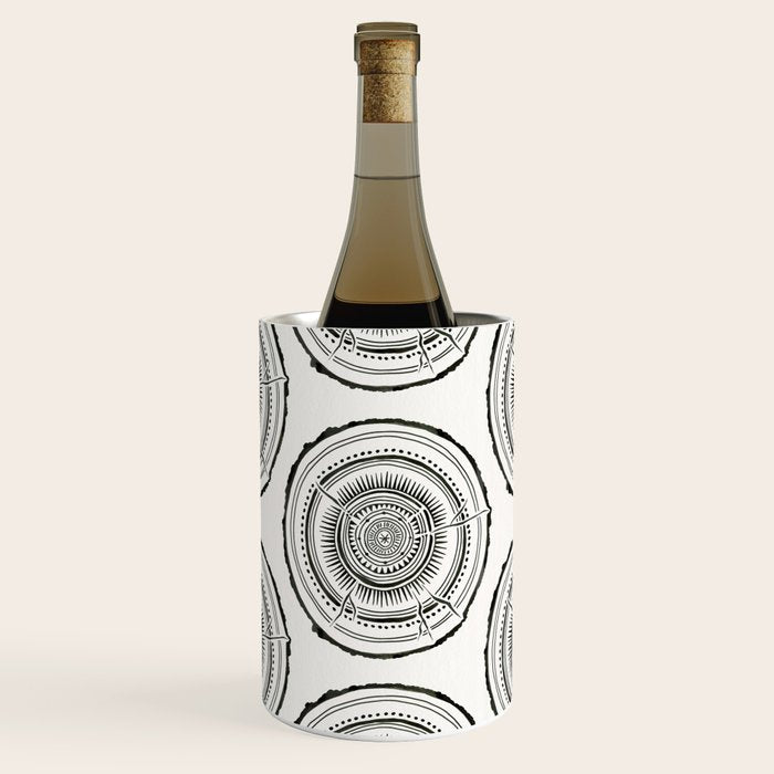 Quaking Aspen - Black Tree Rings Wine Chiller Gallery Image 1