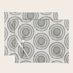 Quaking Aspen - Black Tree Rings Placemat Gallery Image 1