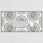 Quaking Aspen - Black Tree Rings Desk Mat Gallery Image 1