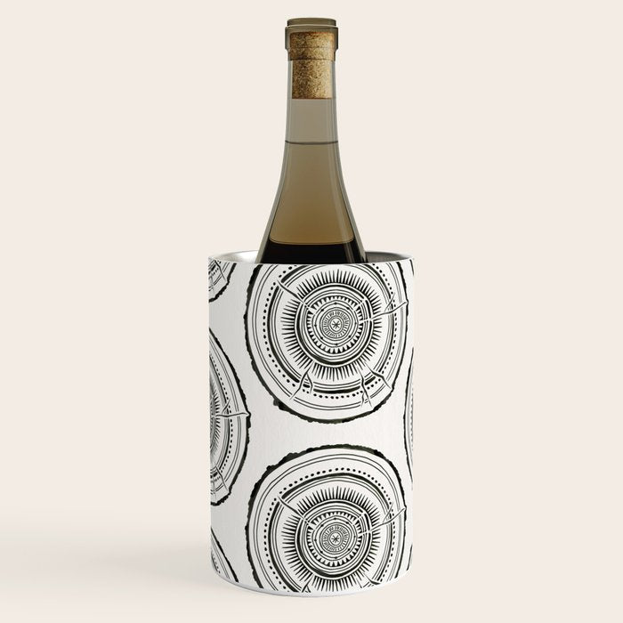 Quaking Aspen - Black Tree Rings Wine Chiller Gallery Image 3