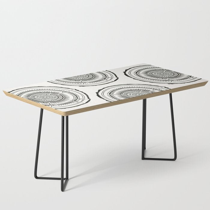 Quaking Aspen - Black Tree Rings Coffee Table Gallery Image 1