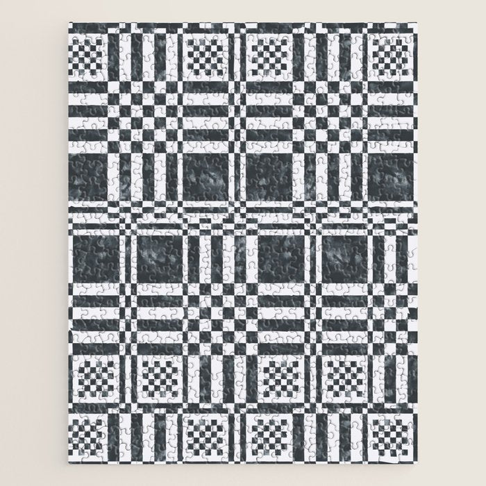 Structured Lines Grid Jigsaw Puzzle Gallery Image 1